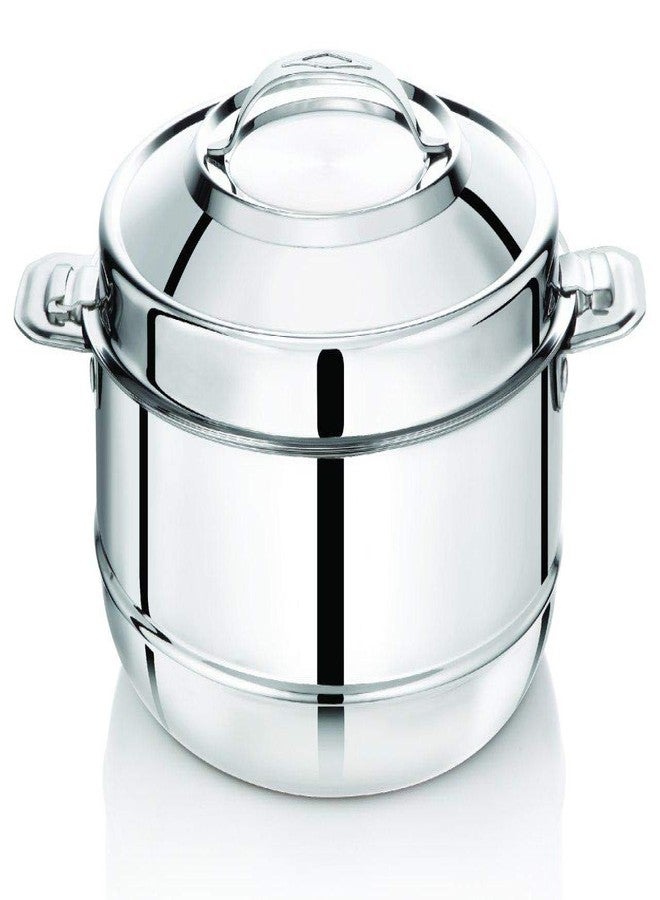 Premier Elite Stainless Steel Solid Serving Bowl - 2500ml, Code-006443, Steel Silver, Durability and Longevity, Sleek Silver Finish, Perfect for Serving Large Portions