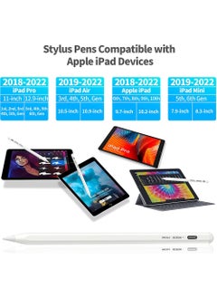 Rock Pow iPad Pencil 2nd Generation Compatible with Apple Pencil Stylus Pen for iPad Palm Rejection Tilt Power Display (2018-2023) iPad Pro 11/12.9 iPad 6/7/8/9,iPad Mini 5/6 iPad Air 3/4/5  - Image 2