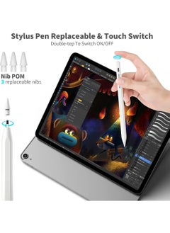 Rock Pow iPad Pencil 2nd Generation Compatible with Apple Pencil Stylus Pen for iPad Palm Rejection Tilt Power Display (2018-2023) iPad Pro 11/12.9 iPad 6/7/8/9,iPad Mini 5/6 iPad Air 3/4/5  - Image 4