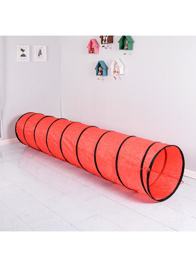 Children's Sunshine Tunnel Crawler Sensor Training Equipment Baby's Indoor Toy Rainbow Caterpillar Drill Hole Tent-Color:Three-color Large Arch Tunnel Tube - Image 4