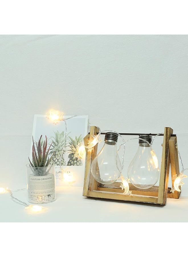 erorex Ramadan Decorations Light Eid Moon String Lights Moon Mini Star Fairy Lights Lantern Lamp For Wedding Party Home Garden Bedroom Indoor Décor Gift For Ramadan Mother'S Day Gifts - Image 2