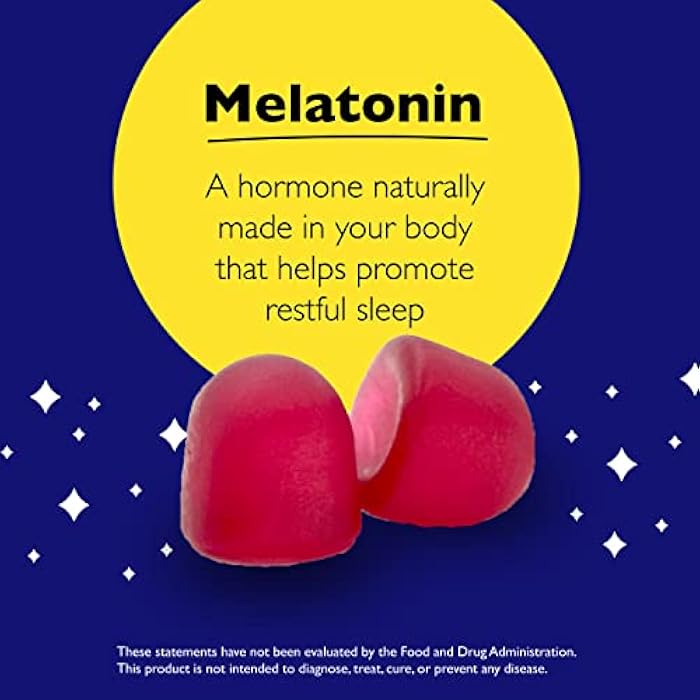 RESCUE Bach RESCUE PLUS Melatonin Sleep Gummies, Natural Strawberry Flavor, Sleep Aid, Dietary Supplement, Vegan, Gluten-Free, No Artificial Flavors, Colors, 60 Count - Image 5