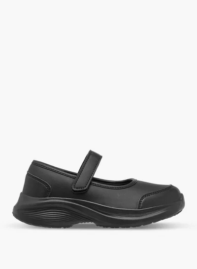 داش حذاء مدرسي بناتي سادة بإغلاق لاصق