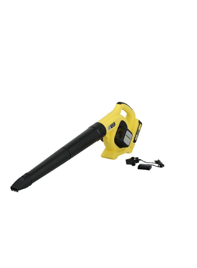 كارشر JE1.445-111 منفاخ لأوراق الشجر لاسلكي بتصميم خفيف الوزن ومريح 18 فولت أصفر وأسود 305 x 975 x 170 ملم - Image 2