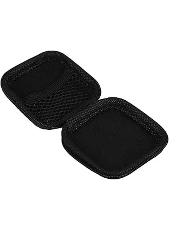 Mini EVA Hard Case Water Resistant Earphone Storage Pouch with Mesh Bag Compact Travel Organizer Black - Image 1