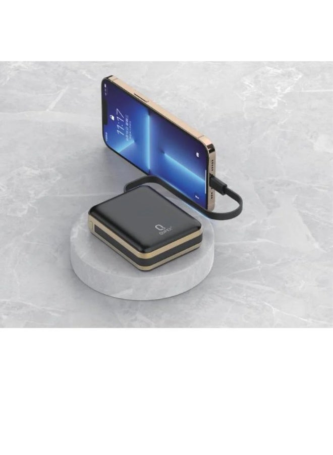 كيفكس شاحن متنقل PD بسعة 10,000mAh مع كيبل تايب سي + كيبل آيفون مدمج قوة الشحن 22,5 واط - Image 4