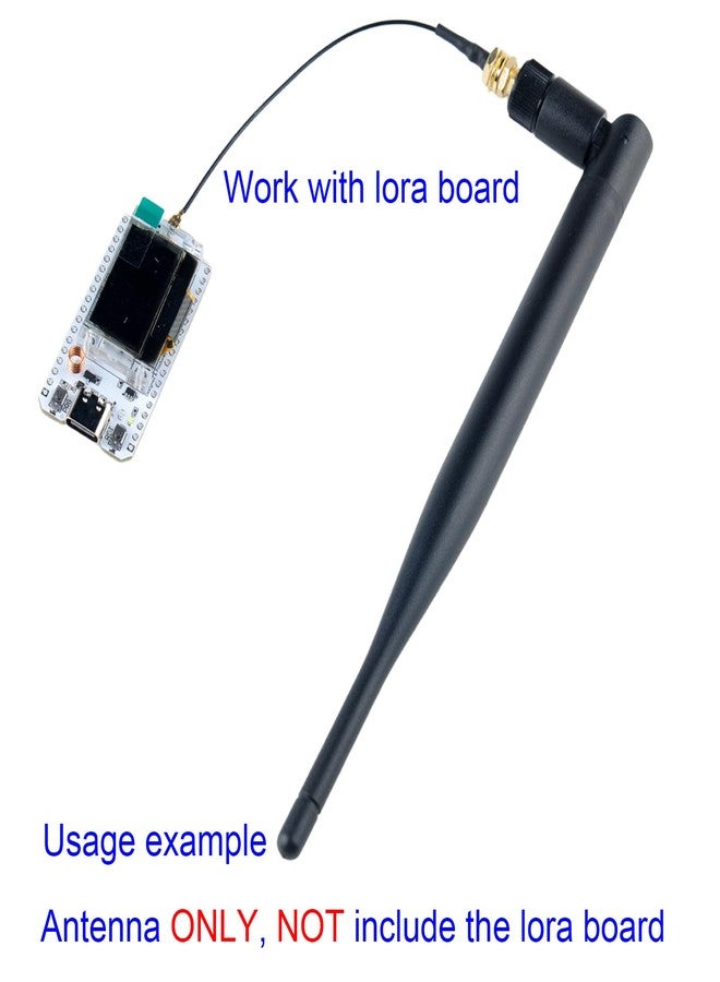 DIYmall 2pcs 915MHz LoRa Antenna 5DBi SMA Male with U.FL/I-PEX to SMA Connector Cable Omni-Directional Antenna for LoRa Board Lora32 IoT - Image 5