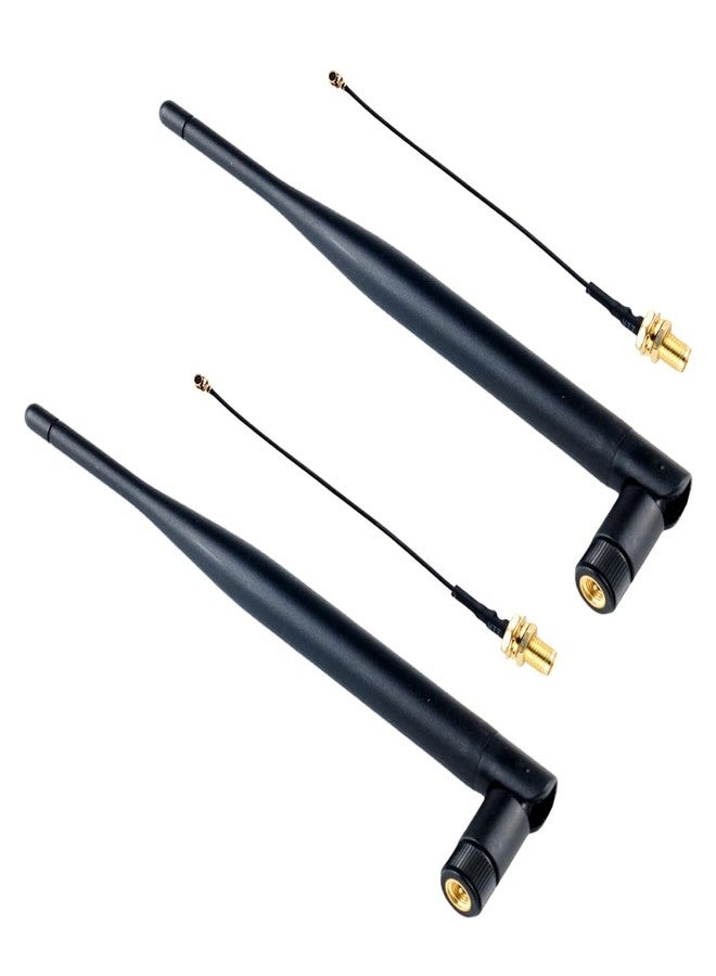 DIYmall 2pcs 915MHz LoRa Antenna 5DBi SMA Male with U.FL/I-PEX to SMA Connector Cable Omni-Directional Antenna for LoRa Board Lora32 IoT - Image 1
