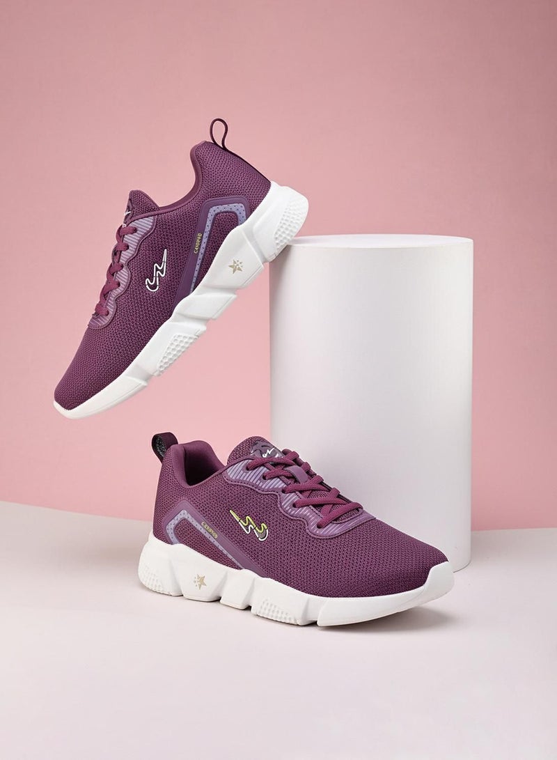 CAMPUS Women's Purple Low-Top Sneakers - Shoes with Cloud Like Comfort - Image 1