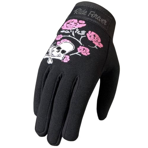 Hot Leathers womens Motorcycle powersports gloves, Black, Small - Image 1