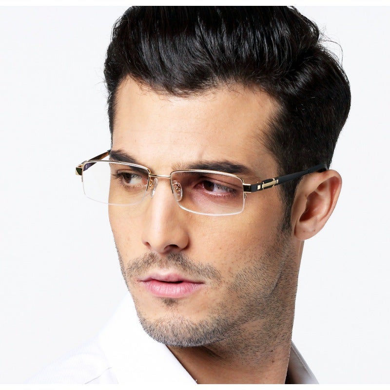 Pure Titanium Myopia Glasses Frame Fashion Glasses Frame Box Personality Half Frame Presbyopia Glasses Frame Danyang Glasses - Image 2