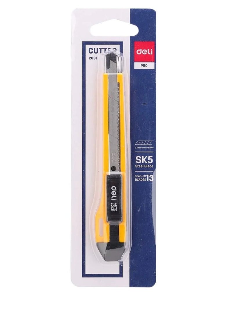 Deli سكين قطع متعددة الاستخدامات 3 قطع بشفرات قابلة للكسر - Image 2