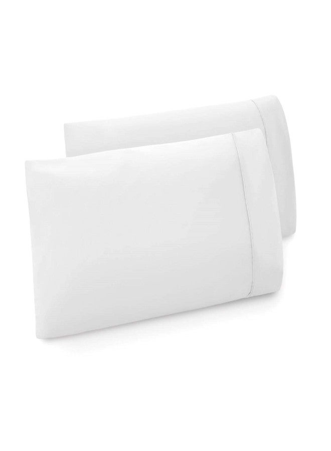 MALOUF Double Brushed Microfiber Super Soft Luxury Pillowcase Set - Wrinkle Resistant - Queen Pillowcases - Set of 2 - White - Image 2