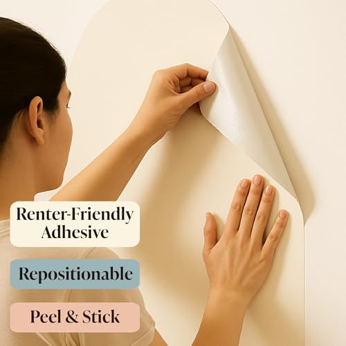 Orelle MagicWall | Magnetic Arch Wall Decal – Repositionable & Renter-Friendly | Peel & Stick Magnetic Wall Decal Chalkboard | Playroom Essentials | Midi 20 x 26” | Cream - Image 5