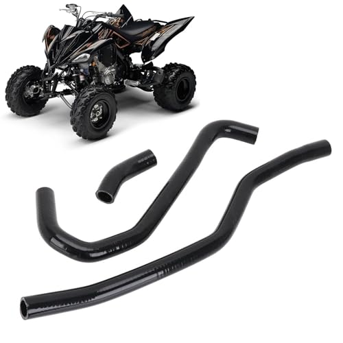 Wacece ATV Radiator Coolant Hoses Silicone for Raptor 700 700R YFM 700 700R 2006-2024 Black - Image 1