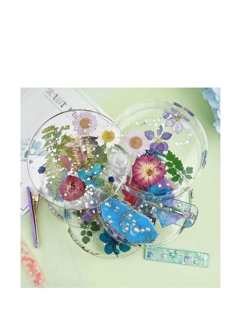 SYOSI 12 Pcs Dried Flowers Natural Dried Plants Dry Leaves Pressed Shamrock Four-Leaf Dried Leaves for DIY Resin Jewelry Making Art Craft Assorted Candle Decorations Pendant Necklace  - Image 3