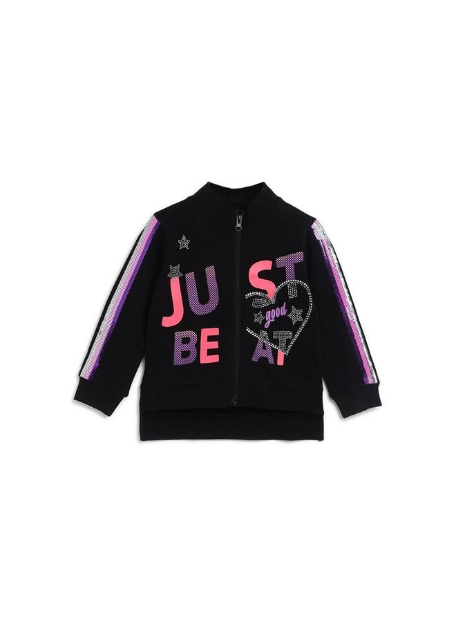 Chicco كارديغان شيكو للبنات (910) سترة كارديغان، أسود، 9 أشهر - Image 1