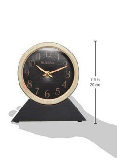 Bulova B5404 Port Jeff Clock Aged Copper Finish Black Base  - Image 4