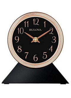 Bulova B5404 Port Jeff Clock Aged Copper Finish Black Base  - Image 3
