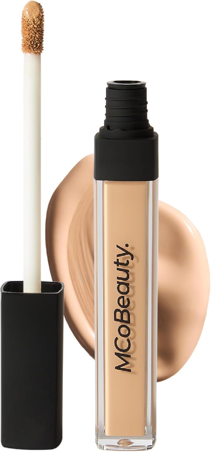 كريم خافي العيوب المثالي من MCoBeauty متوسط 15 بوف الطبيعي مع فيتامين E وحمض الهيالورونيك والصبار لتوحيد لون البشرة وإخفاء العيوب خافي العيوب والمصححات