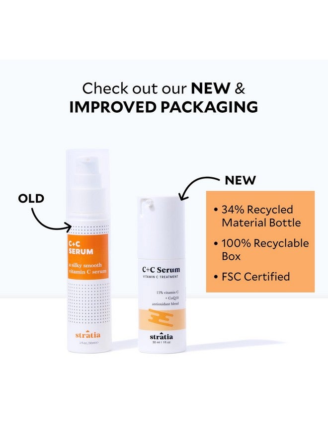 Stratia Tratia C+C Serum ; 15% Vitamin C With 10% Lascorbic Acid Serum ; Nonirritating Waterfree Formula ; Antiaging Benefits ; 1 Fl Oz - Image 3
