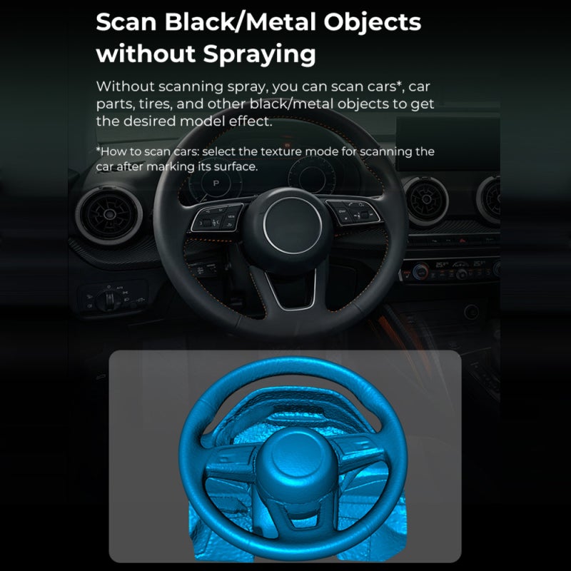 3D Scanner 0.1mm High Accuracy Anti-shake Tracking - 24-bit Full-color Scanning 3D Printer Scanner for 3D Printing - Image 2