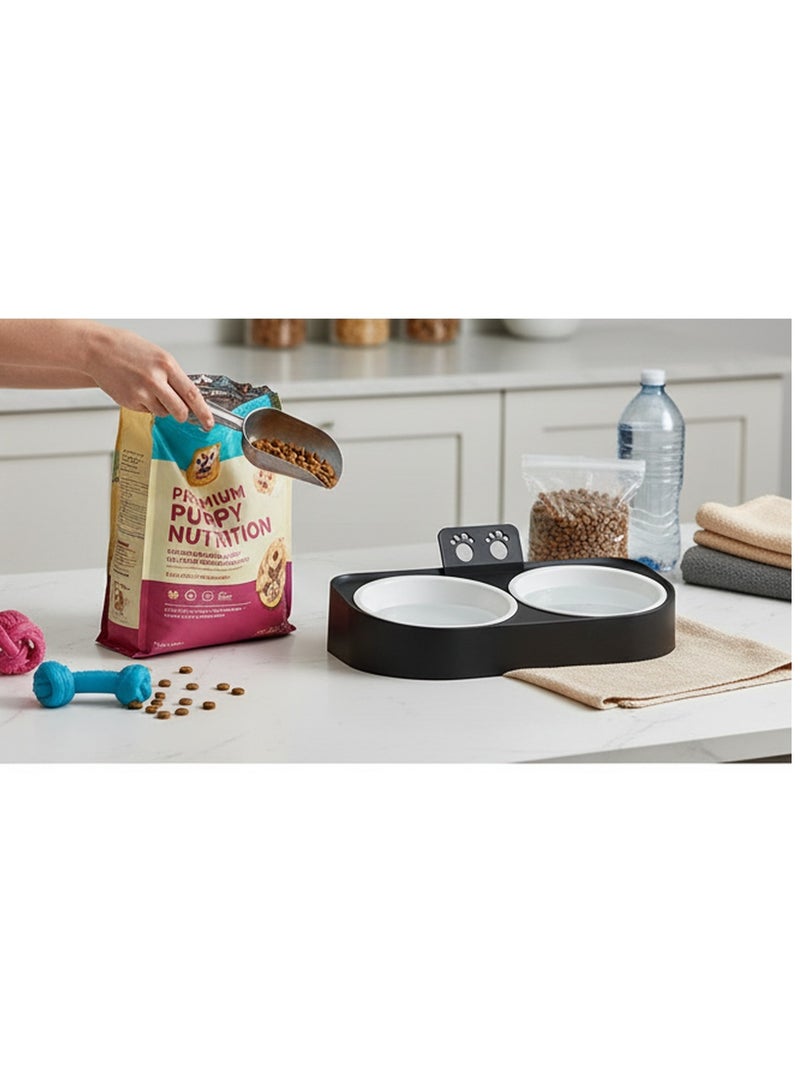 Dual Food and Water Bowl for Cats and Small Pets – Durable Safe Plastic – Practical Daily Use Design - Image 2