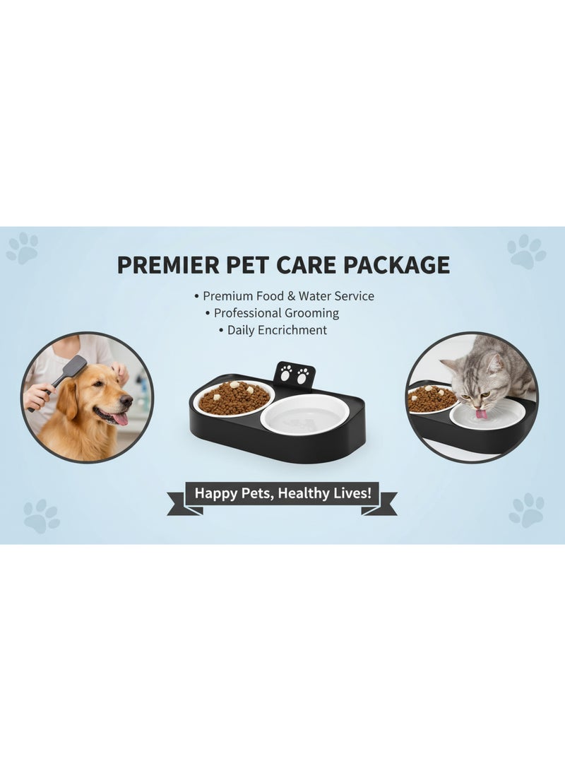 Dual Food and Water Bowl for Cats and Small Pets – Durable Safe Plastic – Practical Daily Use Design - Image 4