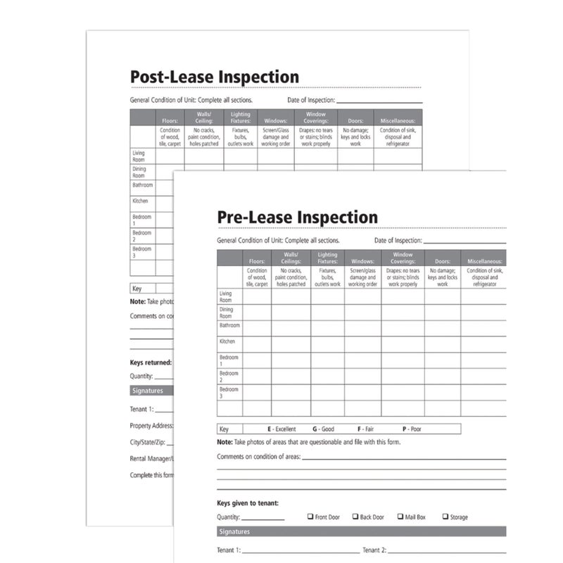 Adams Pre-Lease and Post-Lease Inspections, Forms and Instructions (LF603) - Image 2