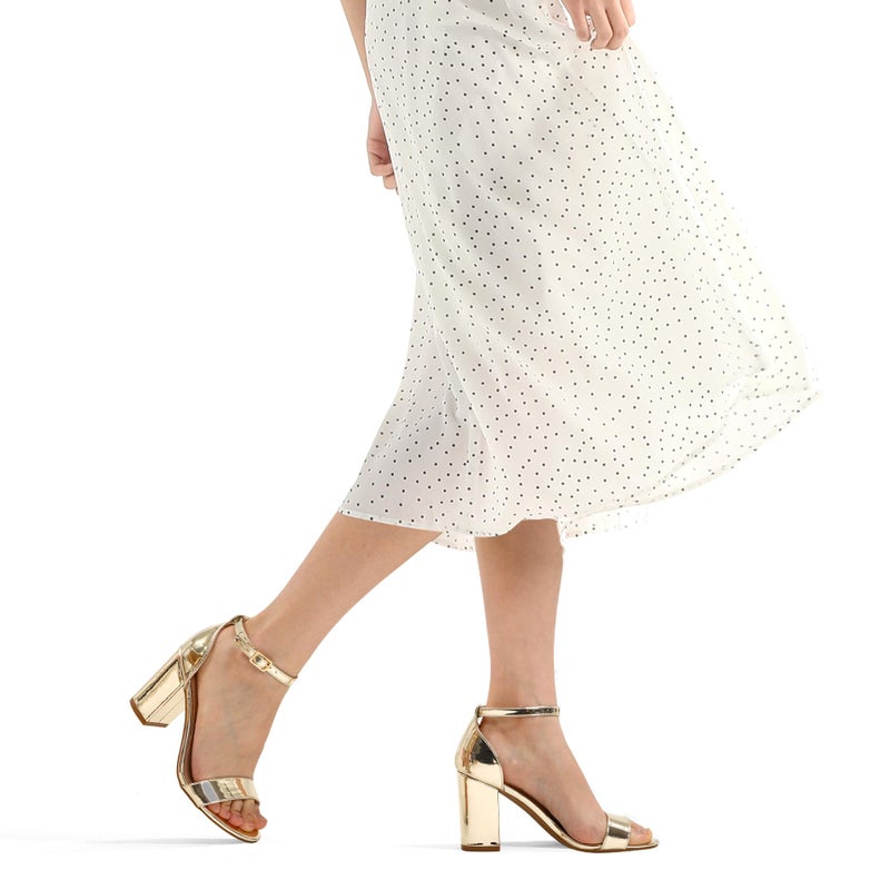 COASIS Women's Chunky Block Heels Open Toe Ankle Strap 3.5 Inch Heeled Sandals - Image 4