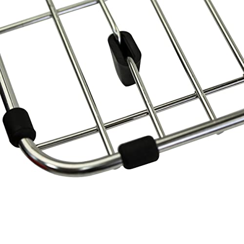 folosem Sink Protectors for Kitchen Sink 27 1/2 x 13 1/2，Sink Rack for Bottom of Sink，Stainless Steel Protective Grid，Sink Rack for Bottom of Sink,Kitchen Sink Grid,Sink Protector,Sink Bottom Grid - Image 3
