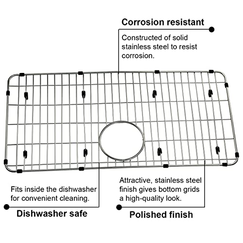 folosem Sink Protectors for Kitchen Sink 27 1/2 x 13 1/2，Sink Rack for Bottom of Sink，Stainless Steel Protective Grid，Sink Rack for Bottom of Sink,Kitchen Sink Grid,Sink Protector,Sink Bottom Grid - Image 5