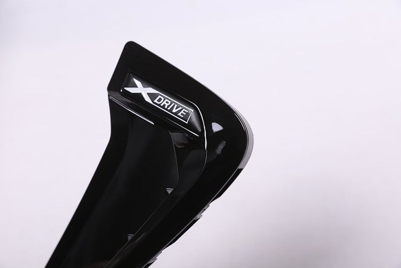 METYOUCAR ABS Xdrive Shark Gills Side Fender Vent Decoration Trim for BMW X5 F15 X5M F85 14-17(Black+White) - Image 4