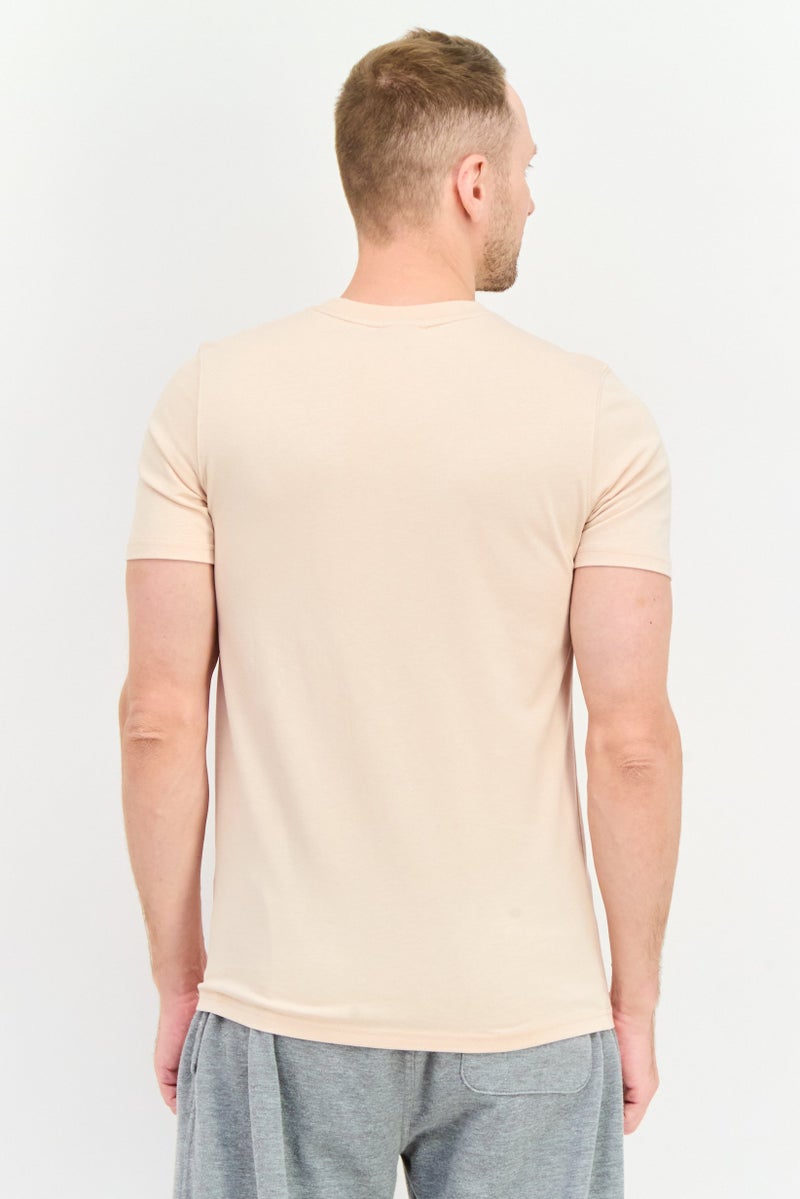 PUMA Men Sportswear Fit Short Sleeves Outdoor T-Shirt, Light Peach Combo - Image 3