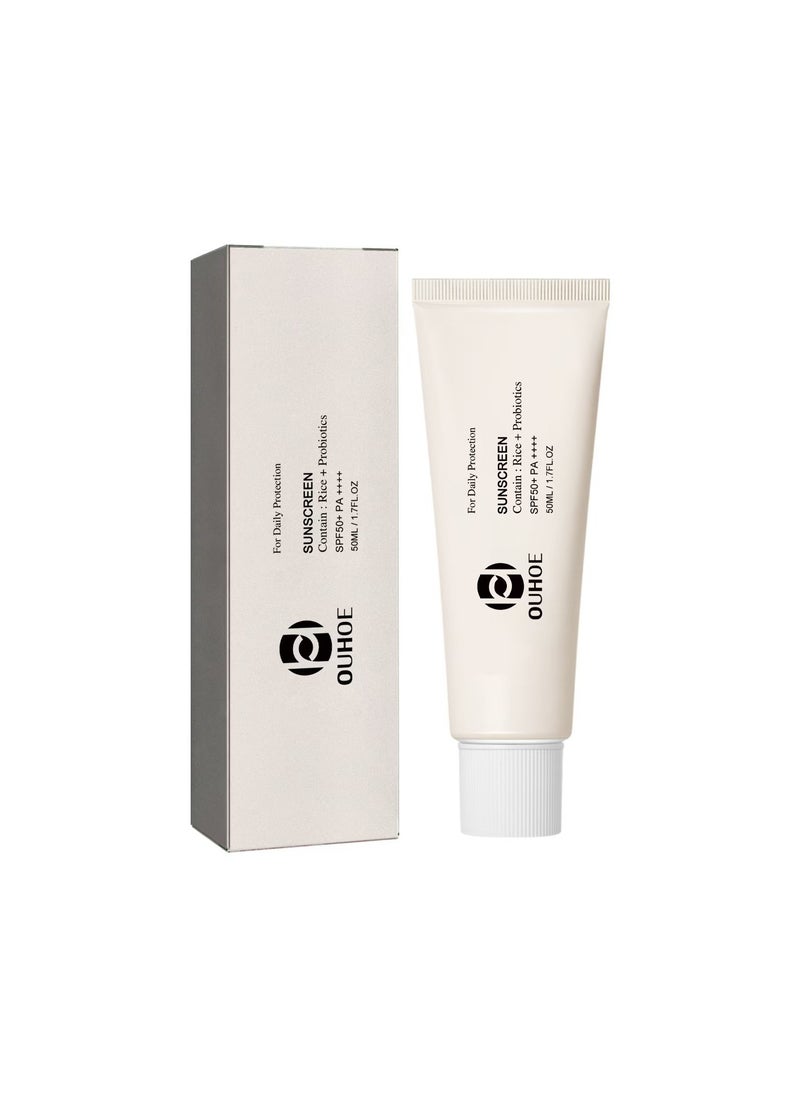 OUHOE - Relief Sun Rice Probiotics Spf 50 Korean, Sunscreen Rice Probiotics, Rice Probiotics Sunscreen Spf 50+ - Image 1