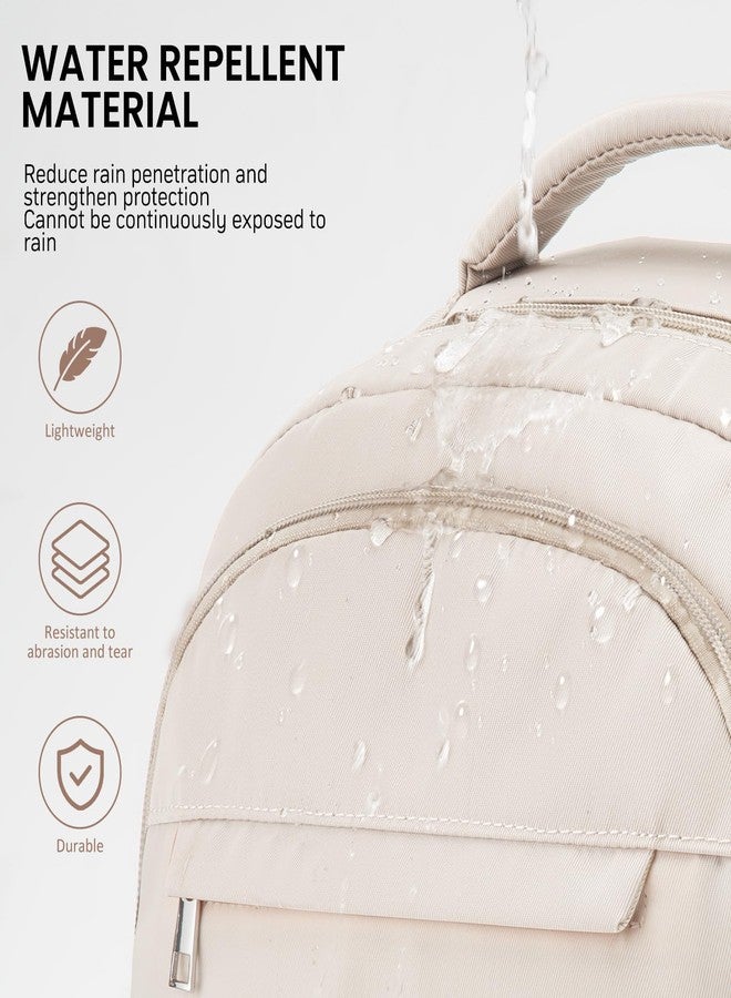 WINDARS Work Backpack for Travel Leisure for Women Men Trip, Beige, 15.6 inch, Modern, Minimalist - Image 5