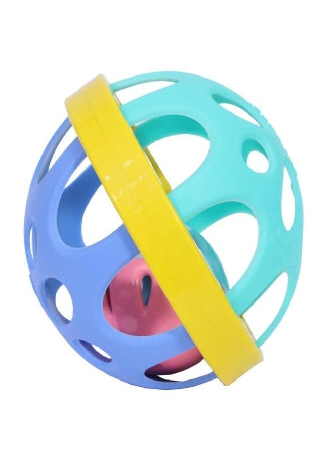 Urbane Chic Biggie Ball Rattle Toy and Safe Non Toxic, Fun Colors & Soft Rattling Sound, Premium Gift Set Quality Toys for Kids - Image 1