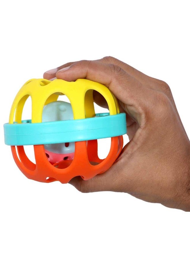Urbane Chic Biggie Ball Rattle Toy and Safe Non Toxic, Fun Colors & Soft Rattling Sound, Premium Gift Set Quality Toys for Kids - Image 3