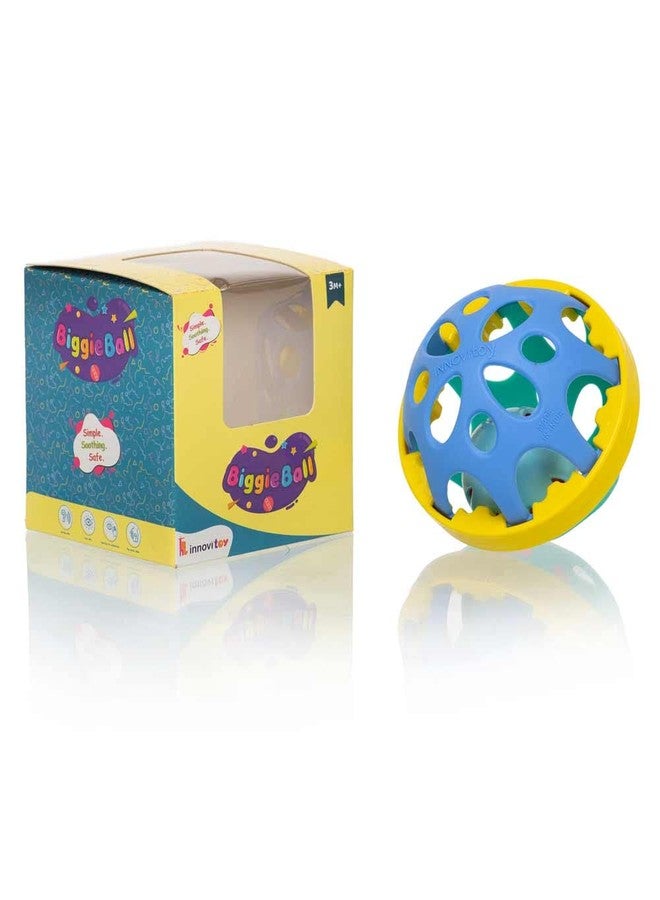 Urbane Chic Biggie Ball Rattle Toy and Safe Non Toxic, Fun Colors & Soft Rattling Sound, Premium Gift Set Quality Toys for Kids - Image 4