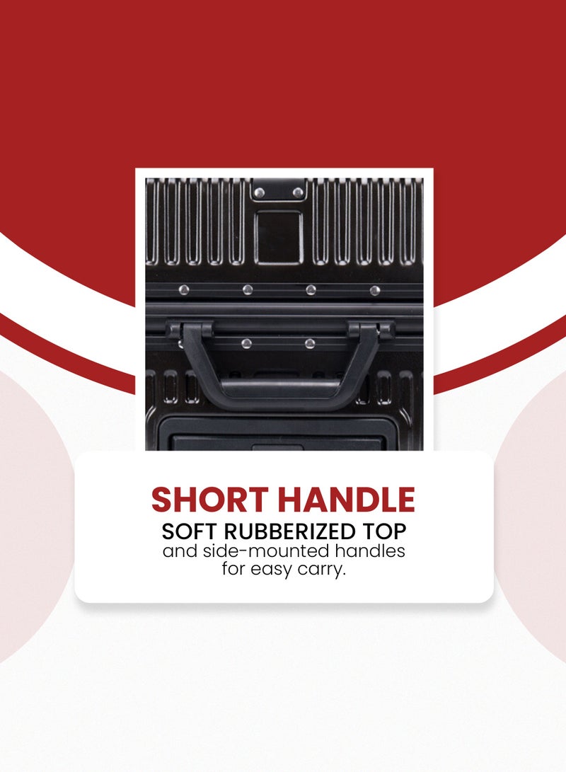 ستارجولد حقيبة الأمتعة TPC حقيبة جانبية صلبة عجلات قابلة للدوران 360 درجة وحقيبة سفر بنظام قابل للقفل - Image 4