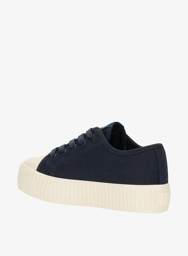 GAP Boys' Logo Print Lace-Up Canvas Shoes