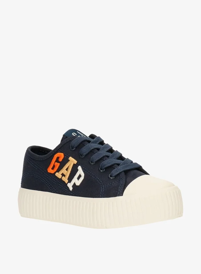 GAP Boys' Logo Print Lace-Up Canvas Shoes