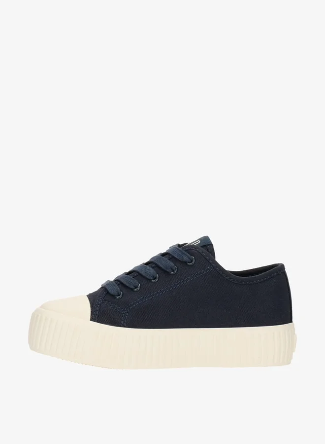 GAP Boys' Logo Print Lace-Up Canvas Shoes