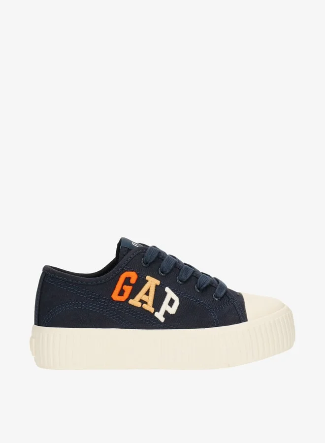 GAP Boys' Logo Print Lace-Up Canvas Shoes