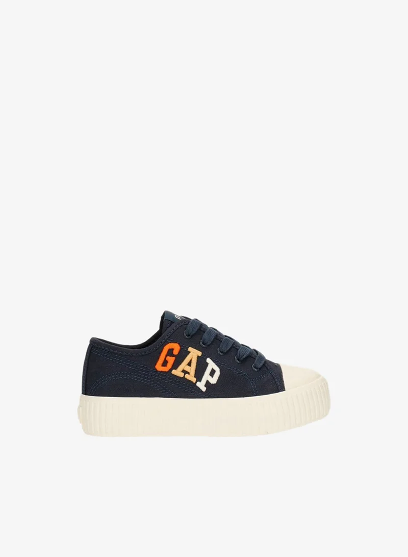 GAP Boys' Logo Print Lace-Up Canvas Shoes