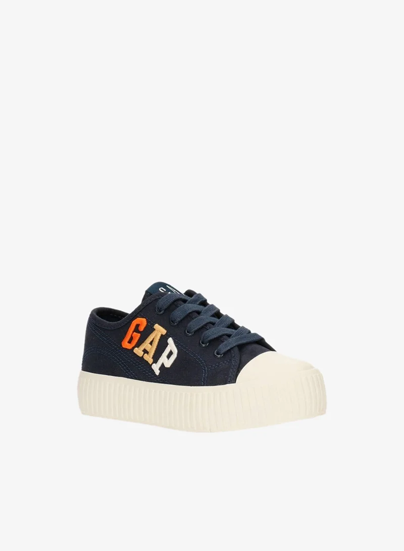 GAP Boys' Logo Print Lace-Up Canvas Shoes