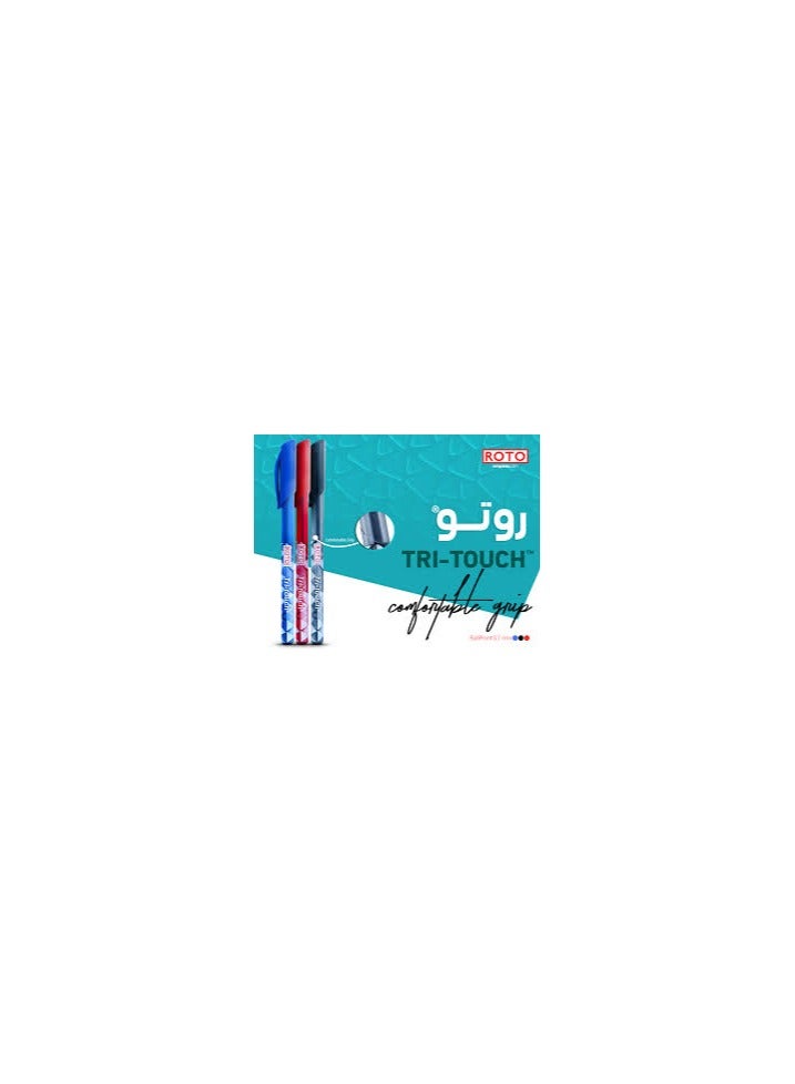 Roto Tri Touch Ballpoint Pen Set  12 pen / blue - Image 4