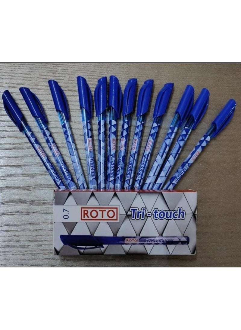 Roto Tri Touch Ballpoint Pen Set  12 pen / blue - Image 1