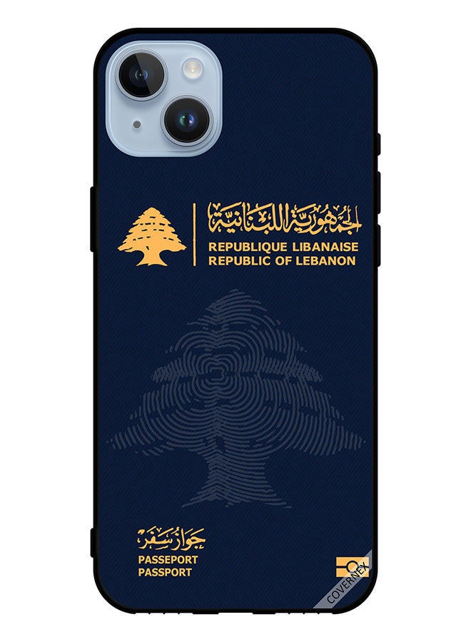 Covernex Protective Case Cover For Apple iPhone 14 Plus Lebanon Passport - Image 1