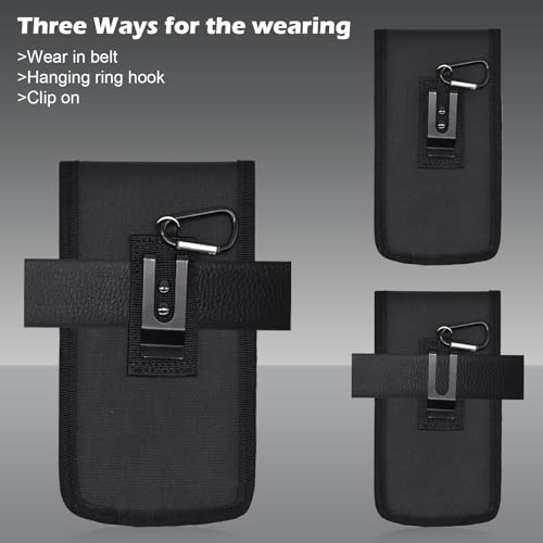 KATOLK Belt Tool Pouch, Tactical Utility Organizer with Cell Phone Holder, Durable Heavy-Duty 1000D Nylon EDC Multitool Holster with Multi-Pockets for Electricians, Handymen, Work, Hiking, Daily Use - Image 5
